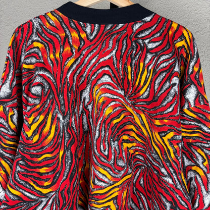 Ironman Triathalon RARE Vintage Hawaii Crazy Lava Print AOP Boxy XL Longsleeve