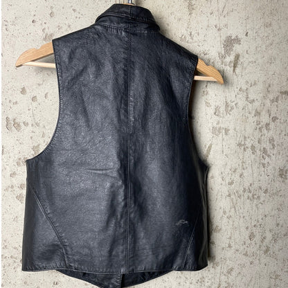 Vintage Harley Davidson Leather Vest Women's Medium
